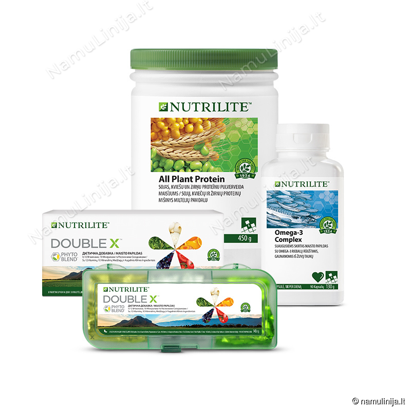 Foundational Trio rinkinys su NUTRILITE™ DOUBLE X™ (293033) Foundational Trio rinkinys su NUTRILITE™ DOUBLE X™ (293033)