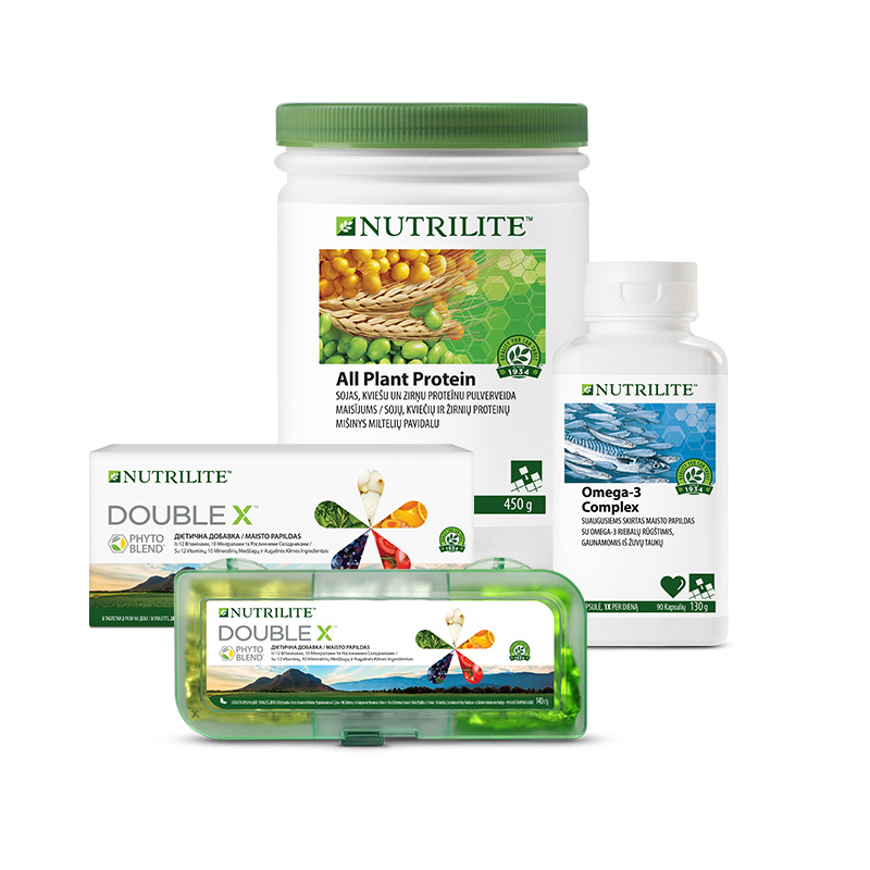 Foundational Trio rinkinys su NUTRILITE™ DOUBLE X™ (293033) Foundational Trio rinkinys su NUTRILITE™ DOUBLE X™ (293033)