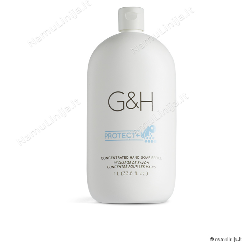 Koncentruotas rankų muilas pakartotinio papildymo pakuotėje G&H PROTECT+™(123398) Koncentruotas rankų muilas pakartotinio papildymo pakuotėje G&H PROTECT+™(123398)