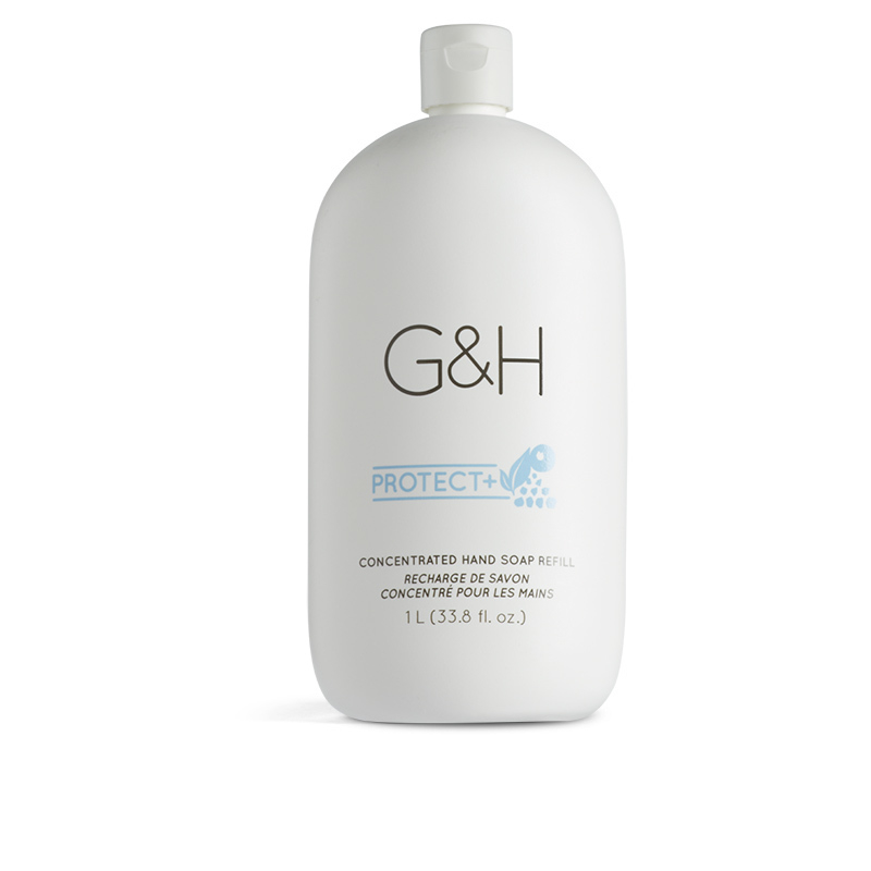 Koncentruotas rankų muilas pakartotinio papildymo pakuotėje G&H PROTECT+™ (123398) Koncentruotas rankų muilas pakartotinio papildymo pakuotėje G&H PROTECT+™ (123398)
