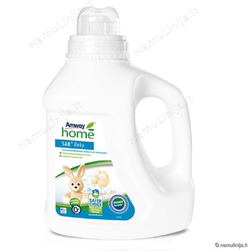 SA8™ BABY Koncentruotas skalbimo skystis, suteikiantys minkštumo efektą AMWAY HOME™ (120536) SA8™ BABY Koncentruotas skalbimo skystis, suteikiantys minkštumo efektą AMWAY HOME™ (120536)